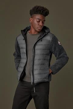 Ropa Canada Goose Hombre Outlet - HyBridge Forro Polar Grises VY0259831